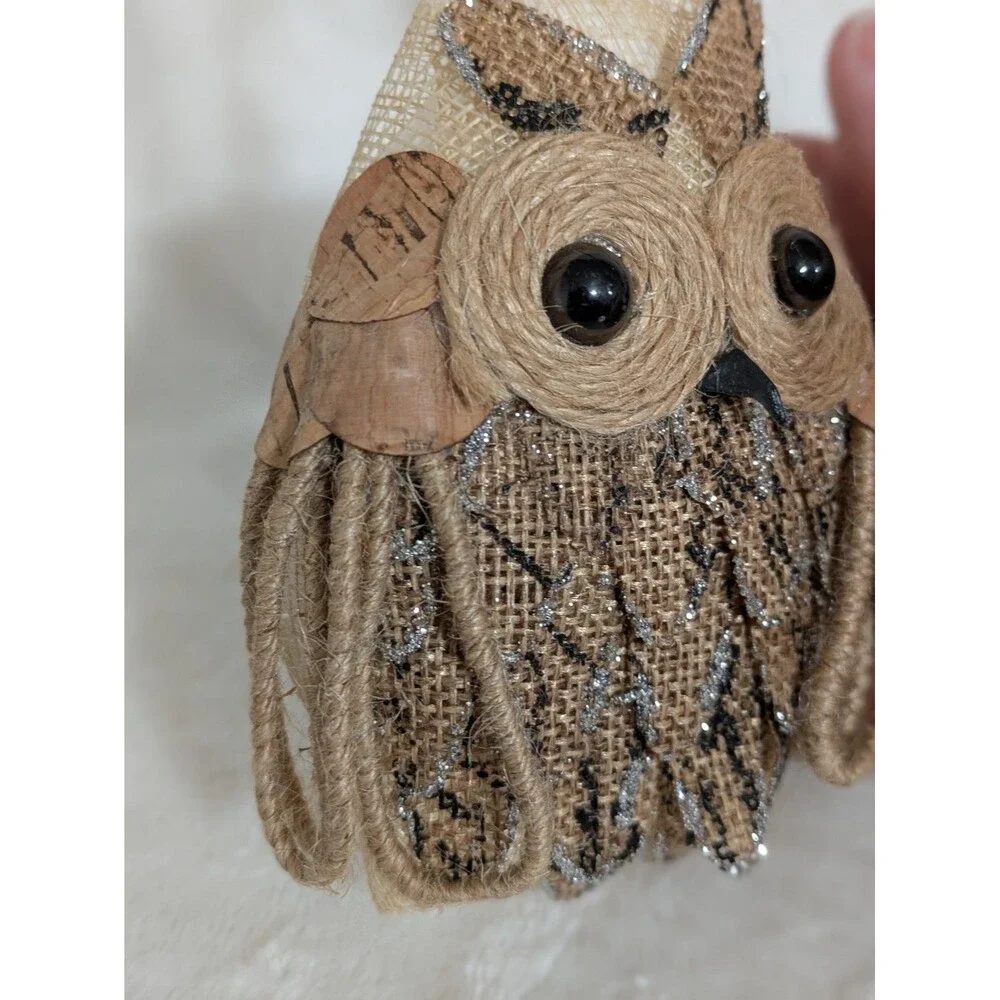 Vtg Styrofoam Owl Ornament